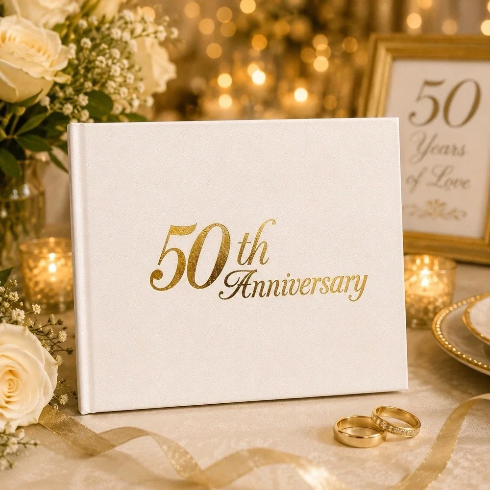 New Vintage 2005 Victoria Lynn Guest Book‎ Anniversary 50th Keepsake Gift